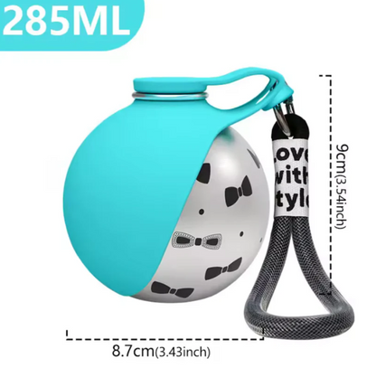 🐾 Portable Dog Water Bottle with Bowl Leakproof , Outdoor Travel Water Bottle for Pets