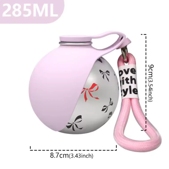 🐾 Portable Dog Water Bottle with Bowl Leakproof , Outdoor Travel Water Bottle for Pets