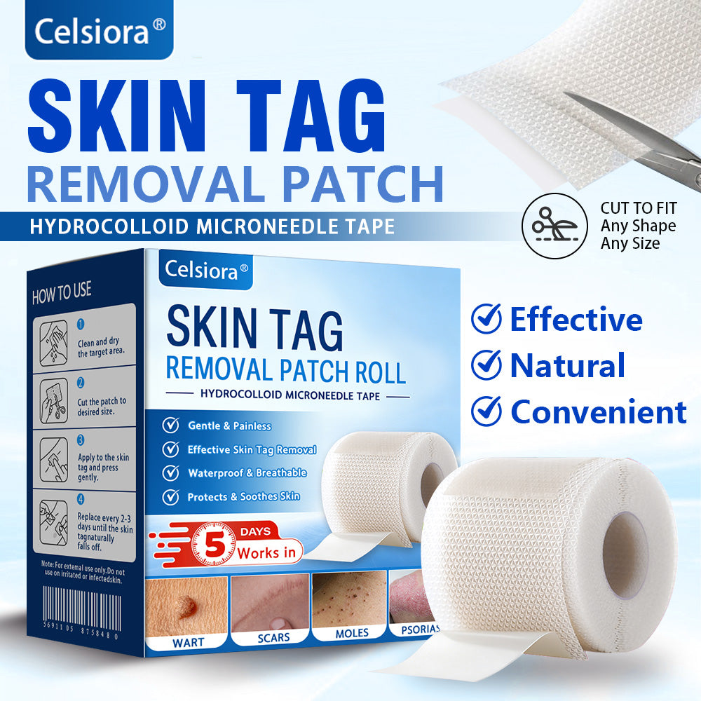 👩‍⚕️☘️Celsiora® Multi-Functional Microneedle Hydrocolloid Patch Roll | Targets Skin Tags, Warts & Stubborn Blemishes