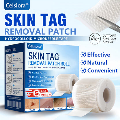 👩‍⚕️☘️Celsiora® Multi-Functional Microneedle Hydrocolloid Patch Roll | Targets Skin Tags, Warts & Stubborn Blemishes